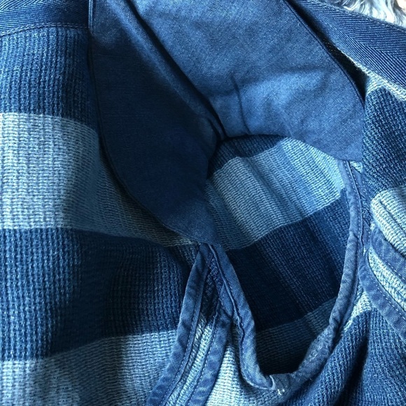 AG Adriano Goldschmied Blazer The Capucine Jacket Blue Stripe Crop Fray Hem XS - Picture 11 of 15